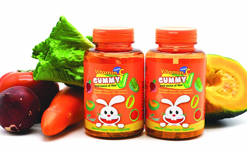 'GUMMY V' ขนมผสมผักสำหรับเด็ก