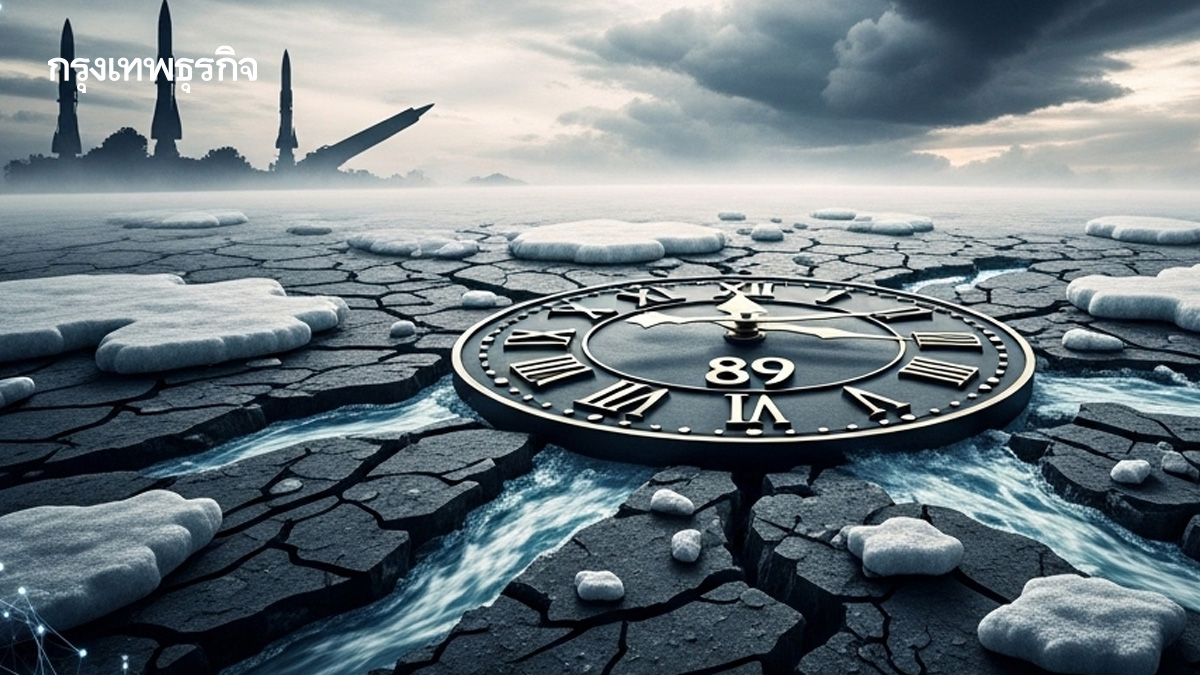 ปรับ 'นาฬิกาวันสิ้นโลก' เหลือ 85 วินาทีก่อนเที่ยงคืน โลกใกล้สู่จุดหายนะมากที่สุดที่เคยมีมา