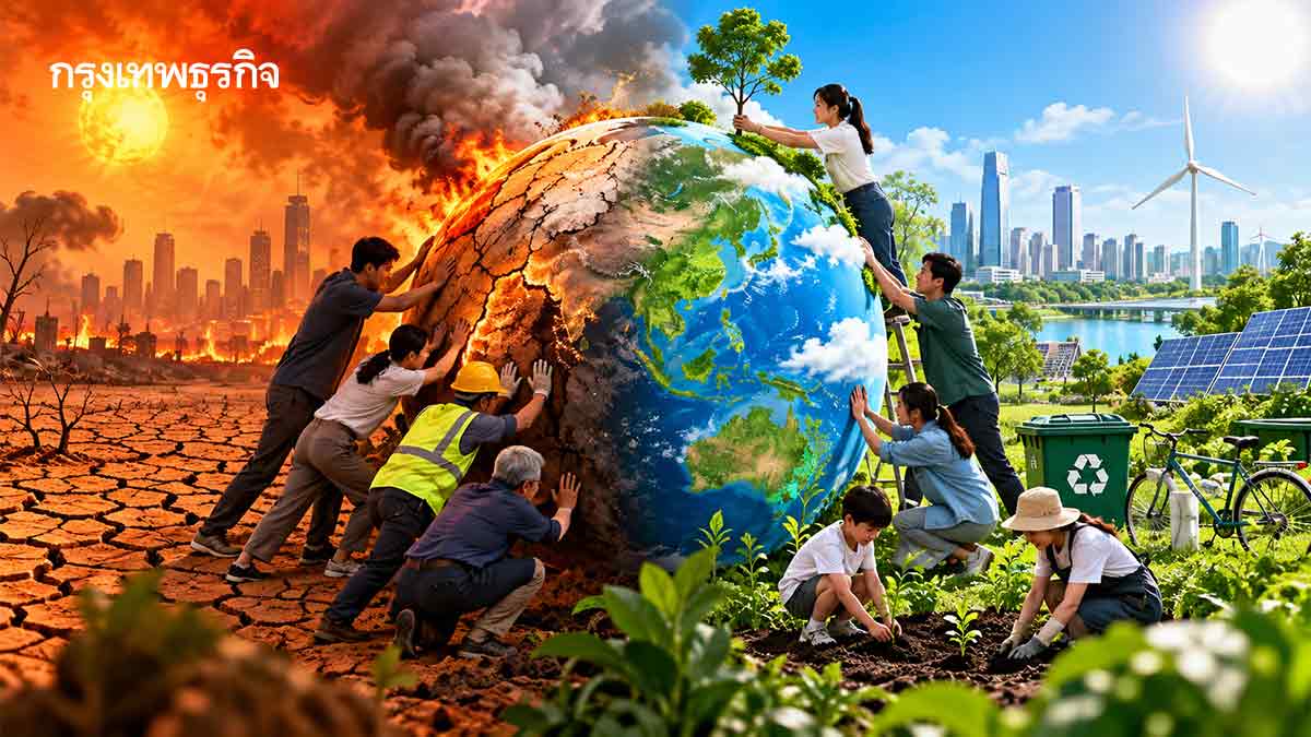 ปชช. 88.2% ปรับพฤติกรรมสู้โลกเดือด นิด้าโพล แนะยกระดับ Collective Action