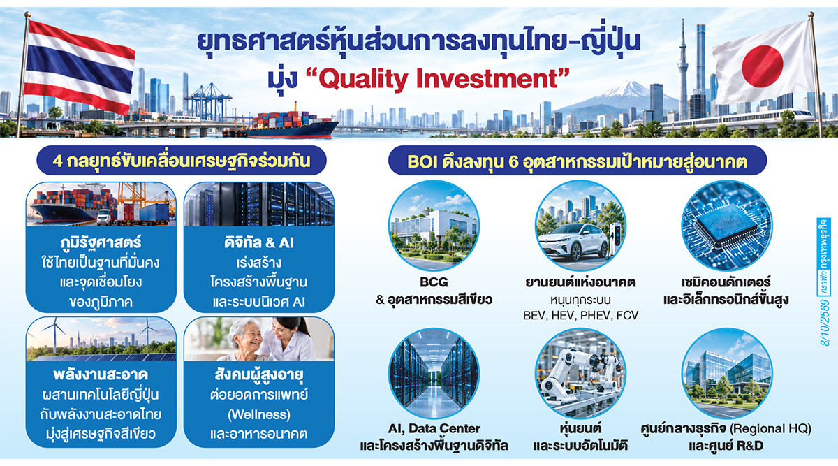 'เอกนิติ' กล่อมญี่ปุ่นยกระดับลงทุนไทยอัดสิทธิประโยชน์หนุนเข้า  'BOI-to-IPO'